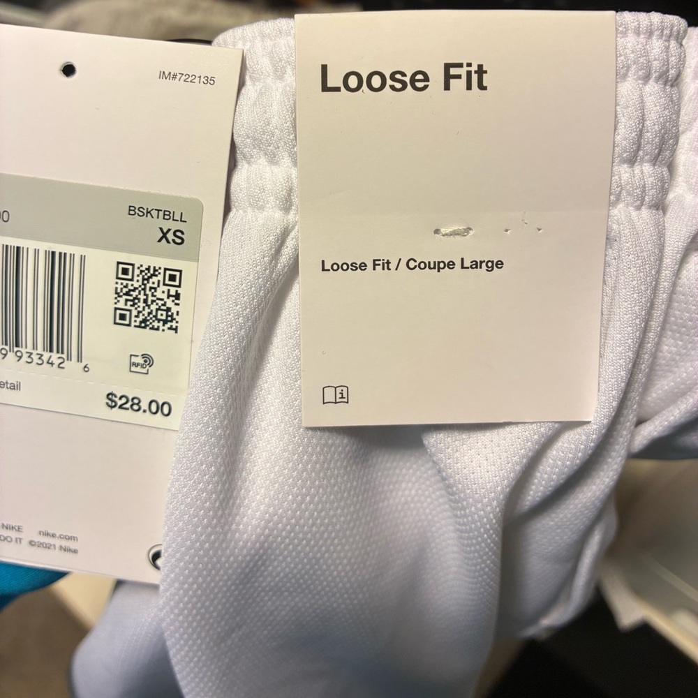 Nike Kids White Basketball Shorts